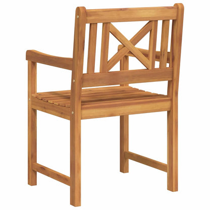Gartenstuhl 2 pcs Braun 56 x 56 x 90cm Massivholz Akazie