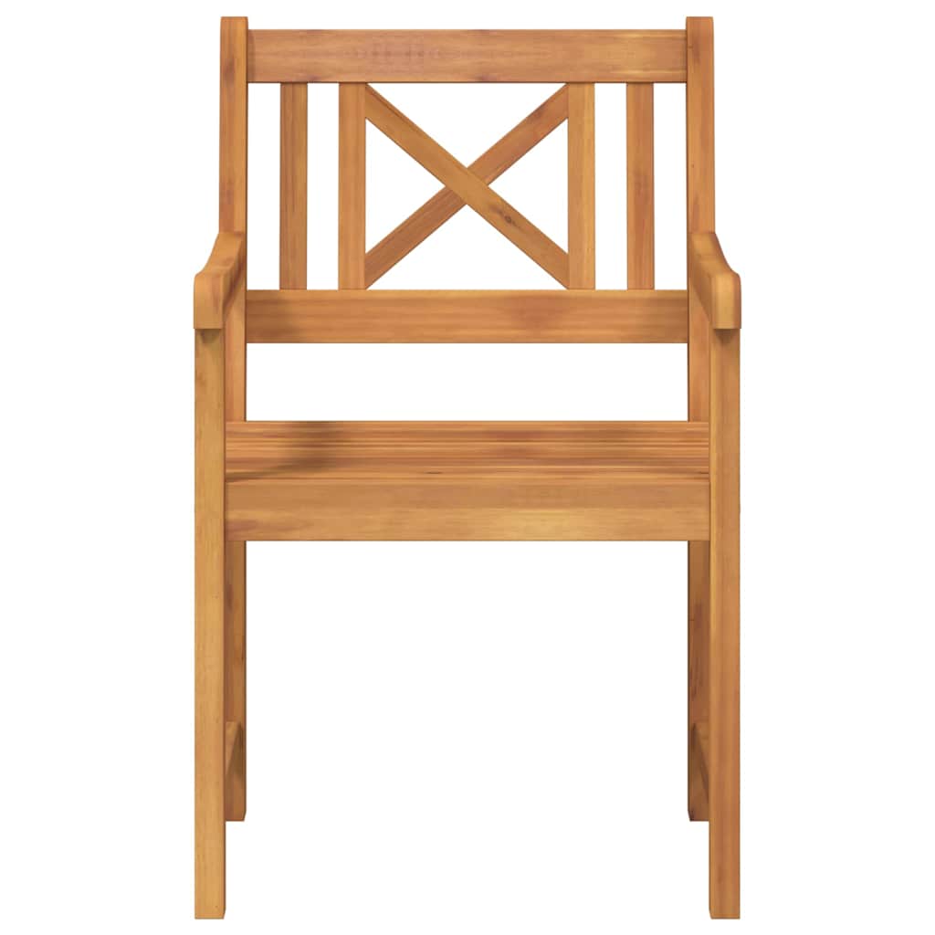Gartenstuhl 2 pcs Braun 56 x 56 x 90cm Massivholz Akazie