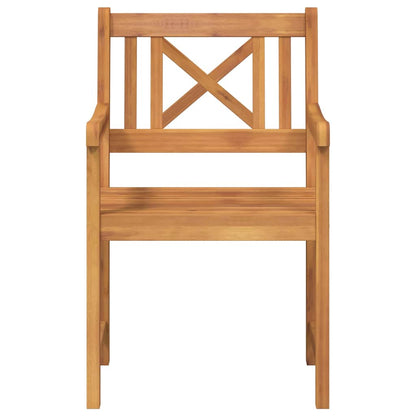 Gartenstuhl 2 pcs Braun 56 x 56 x 90cm Massivholz Akazie