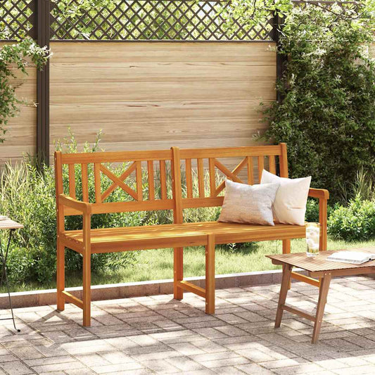 Gartenbank Braun 150 x 56 x 90 cm Massivholz Akazie