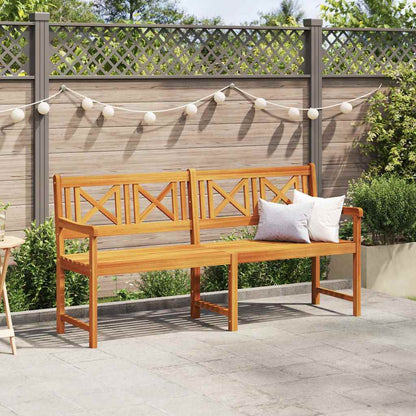 Gartenbank Braun 180 x 56 x 90 cm Massivholz Akazie