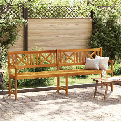 Gartenbank Braun 220 x 56 x 90 cm Massivholz Akazie