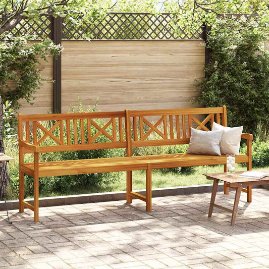 Gartenbank Braun 220 x 56 x 90 cm Massivholz Akazie