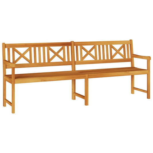 Gartenbank Braun 220 x 56 x 90 cm Massivholz Akazie