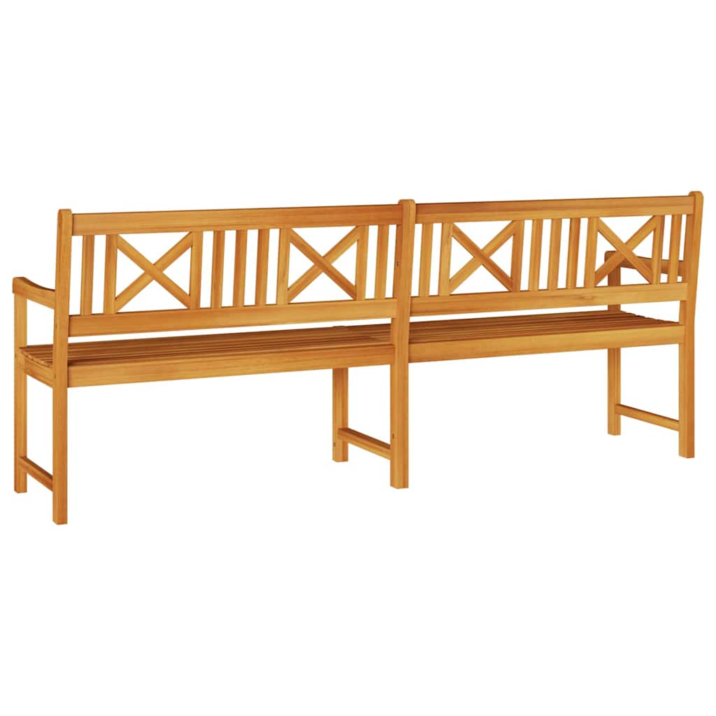 Gartenbank Braun 220 x 56 x 90 cm Massivholz Akazie