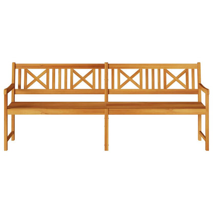 Gartenbank Braun 220 x 56 x 90 cm Massivholz Akazie
