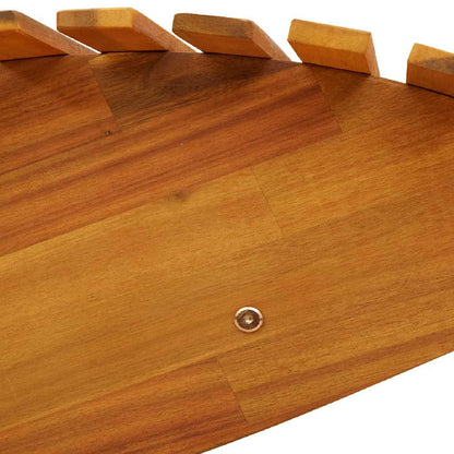 Schaukel-Sonnenliegen 2 pcs Braun 154 x 60 x 74 cm