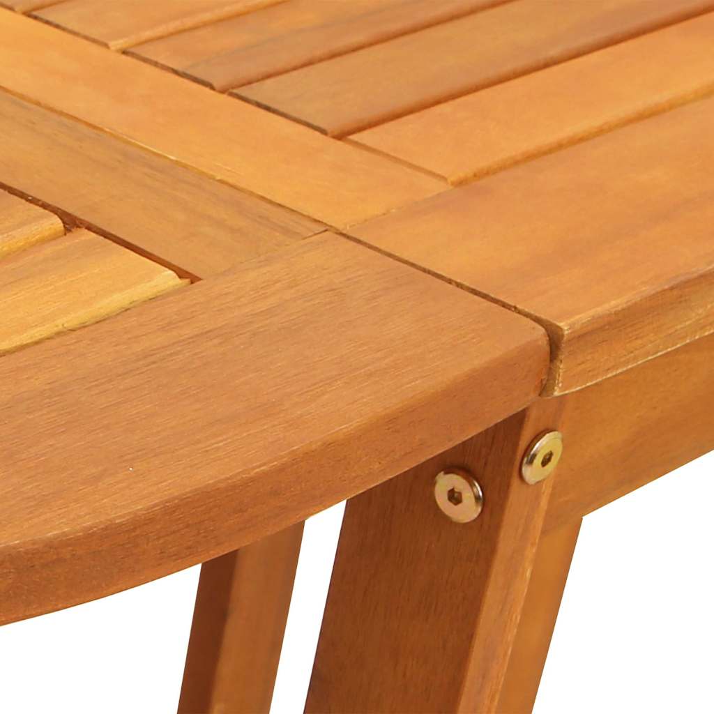 Gartentisch Falten Braun 110 x 60 x 72 cm Massivholz Akazie