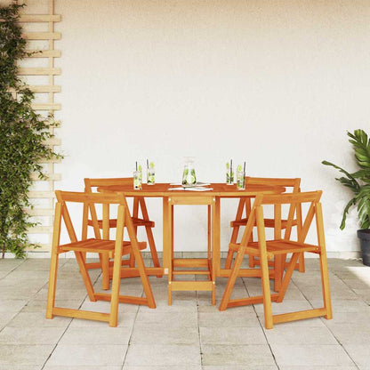 Gartentisch Falten Braun 110 x 60 x 72 cm Massivholz Akazie