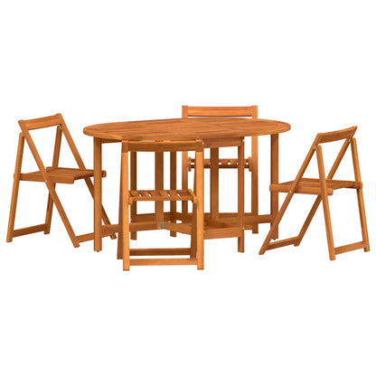 Gartentisch 5 pcs Braun 110 x 60 x 72 cm Massivholz Akazie