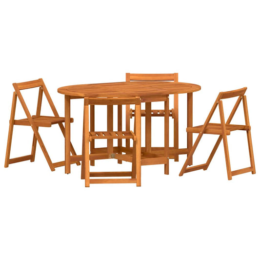 Gartentisch 5 pcs Braun 110 x 60 x 72 cm Massivholz Akazie