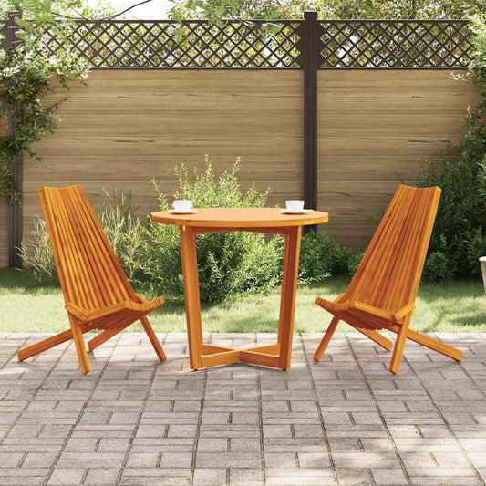 Klappbare Gartenstühle 2 pcs Braun 56 x 69 x 84 m