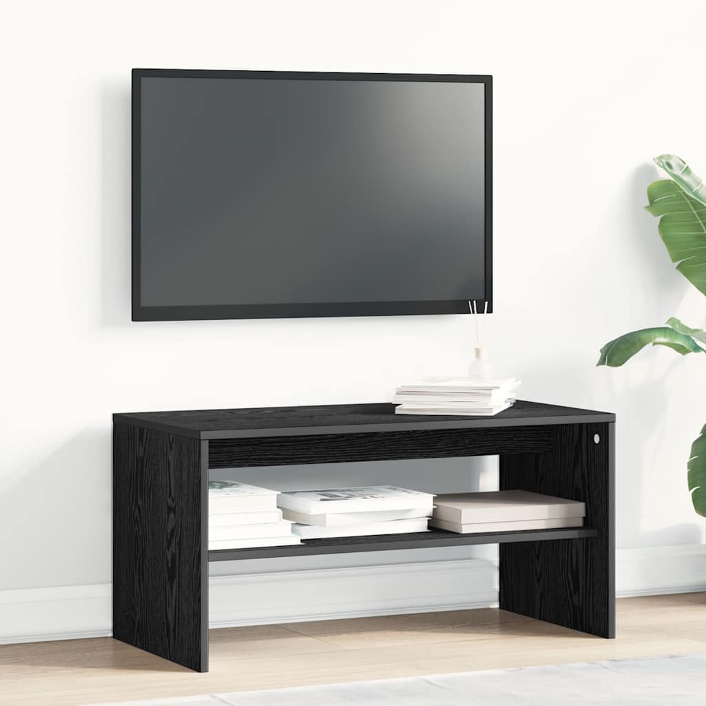 TV-skab Sort Eg Look 80x40x40 cm Træ Materiale