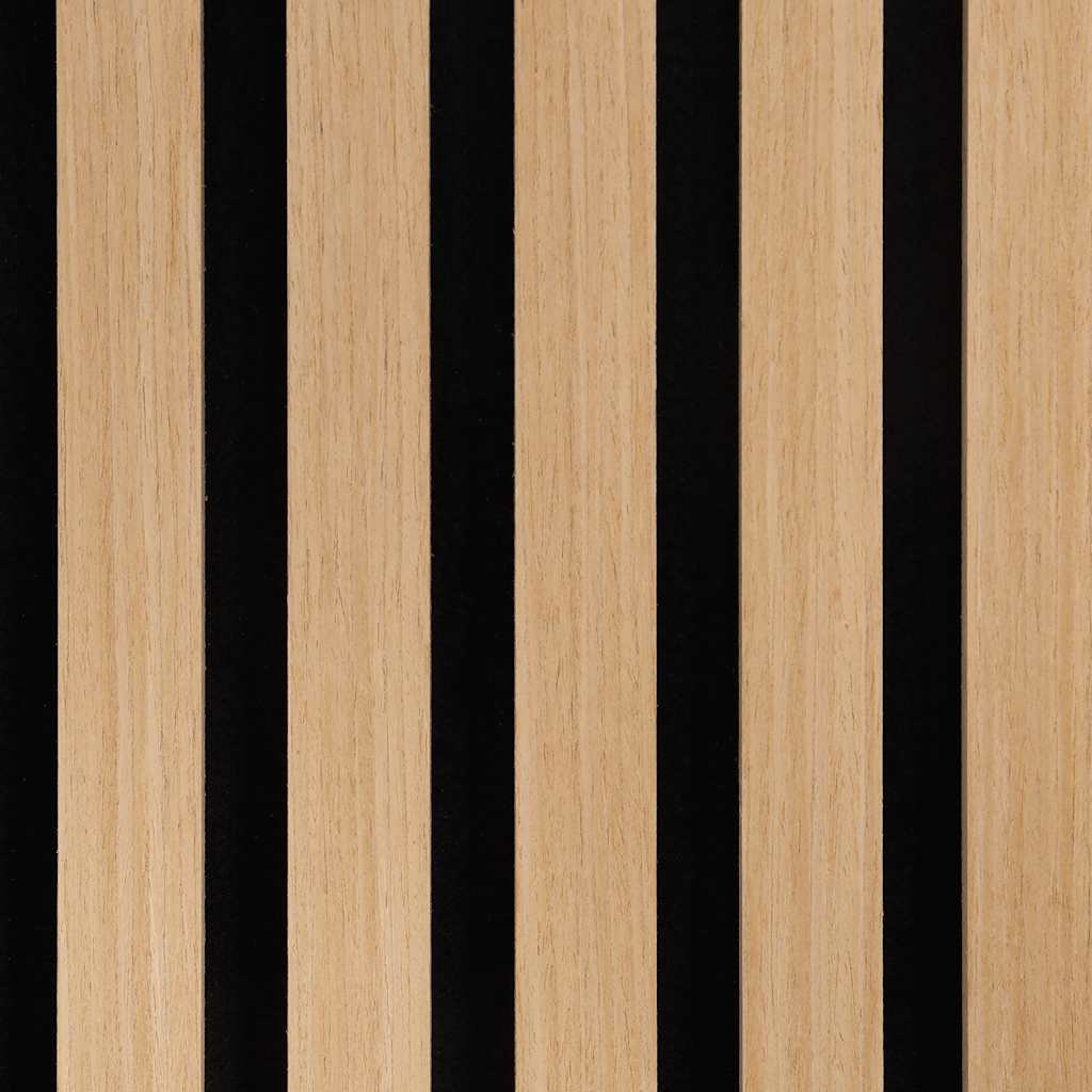 Akustik Wandpaneele 2 Stk. Lamellen 60,5x60 cm Eichenfurnier