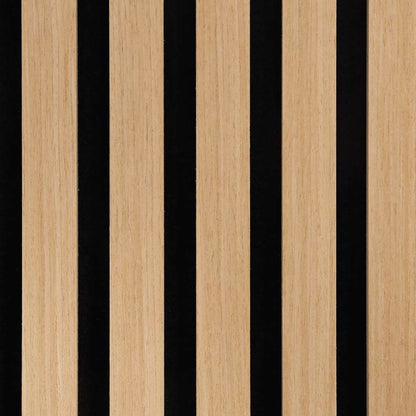 Akustik Wandpaneele 2 Stk. Lamellen 60,5x60 cm Eichenfurnier