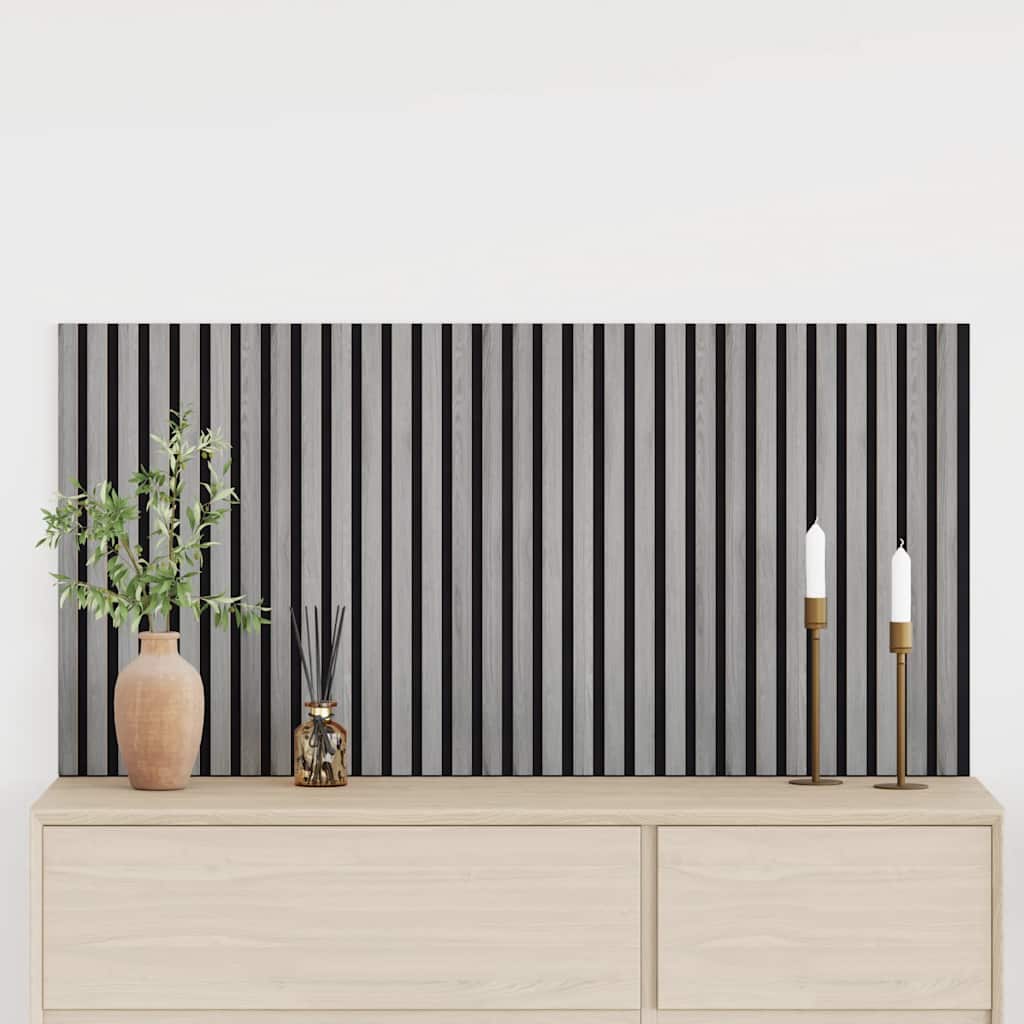 Akustik Wandpaneele 2 Stk. Lamellen 60,5x60 cm Eichenfurnier