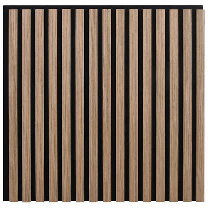 Akustik Wandpaneele 2 Stk. Lamellen 60,5x60 cm Eichenfurnier