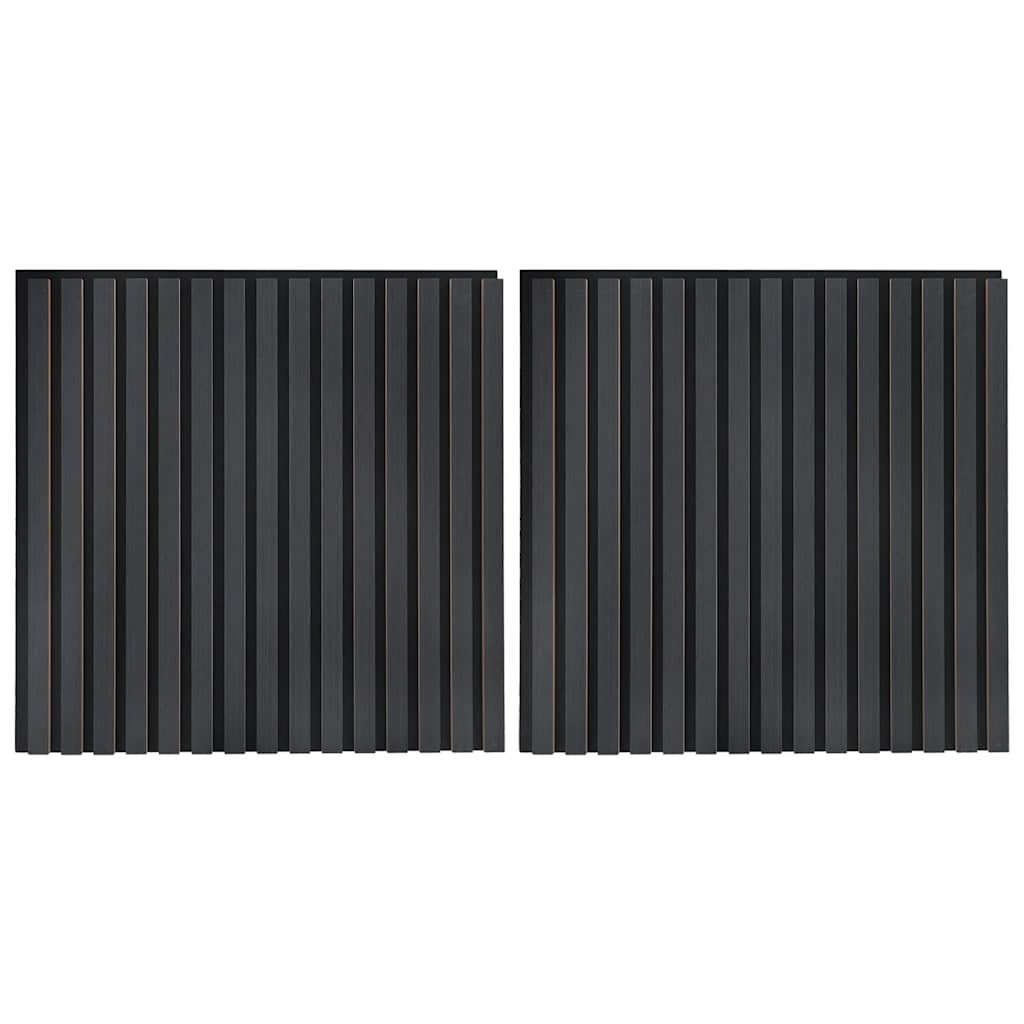 Akustik Wandpaneele 2 Stk. Lamellen 60,5x60 cm Eichenfurnier