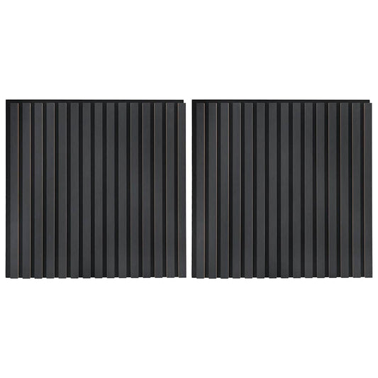 Akustik Wandpaneele 2 Stk. Lamellen 60,5x60 cm Eichenfurnier