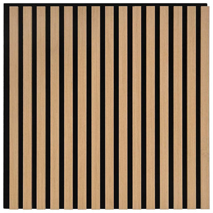 Akustik Wandpaneele 8 Stk. Lamellen 60,5x60 cm Eichenfurnier