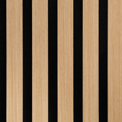 Akustik Wandpaneele 8 Stk. Lamellen 60,5x60 cm Eichenfurnier