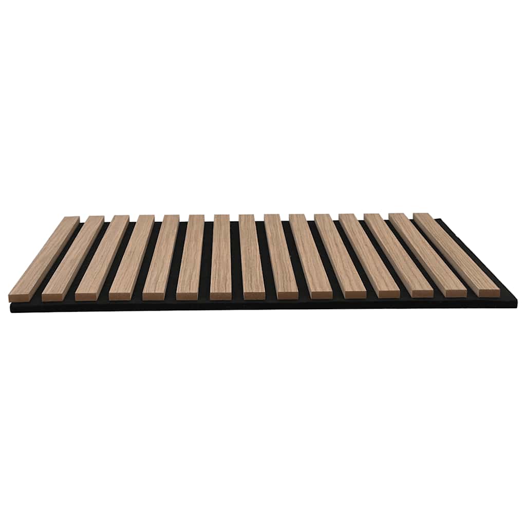 Akustik Wandpaneele 8 Stk. Lamellen 60,5x60 cm Eichenfurnier
