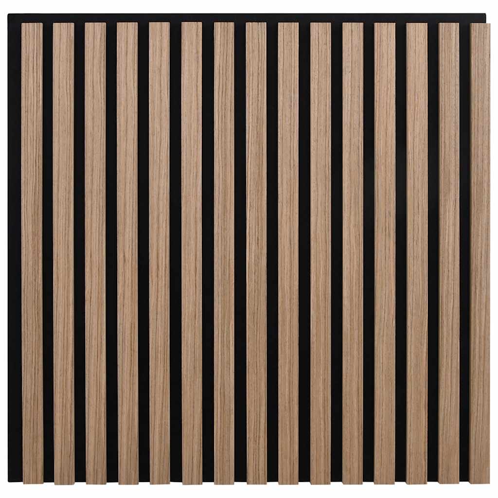 Akustik Wandpaneele 8 Stk. Lamellen 60,5x60 cm Eichenfurnier