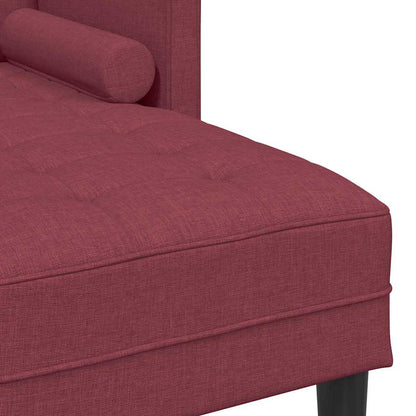 Sofa Set 2 pcs Weinrot 173 x 131 x 67 cm Stoff