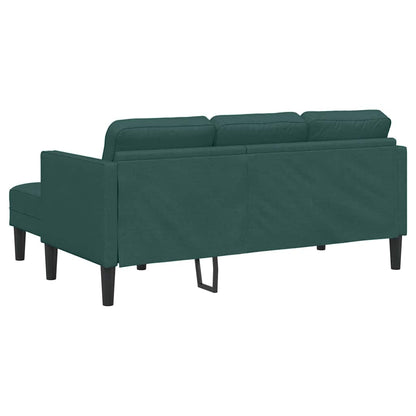 Sofa Set 2 pcs Dunkelgrün 173 x 131 x 67 cm Stoff
