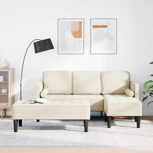 Sofa Set 2 pcs Leinen 173 x 131 x 67 cm Stoff