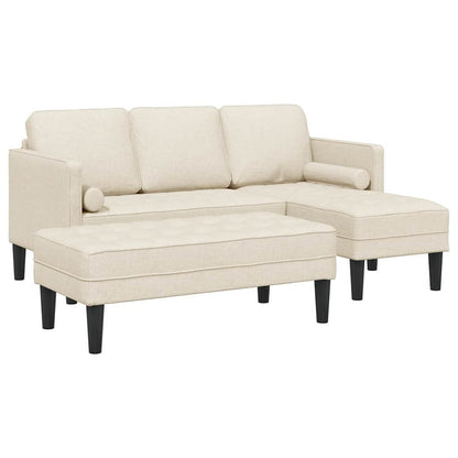 Sofa Set 2 pcs Leinen 173 x 131 x 67 cm Stoff