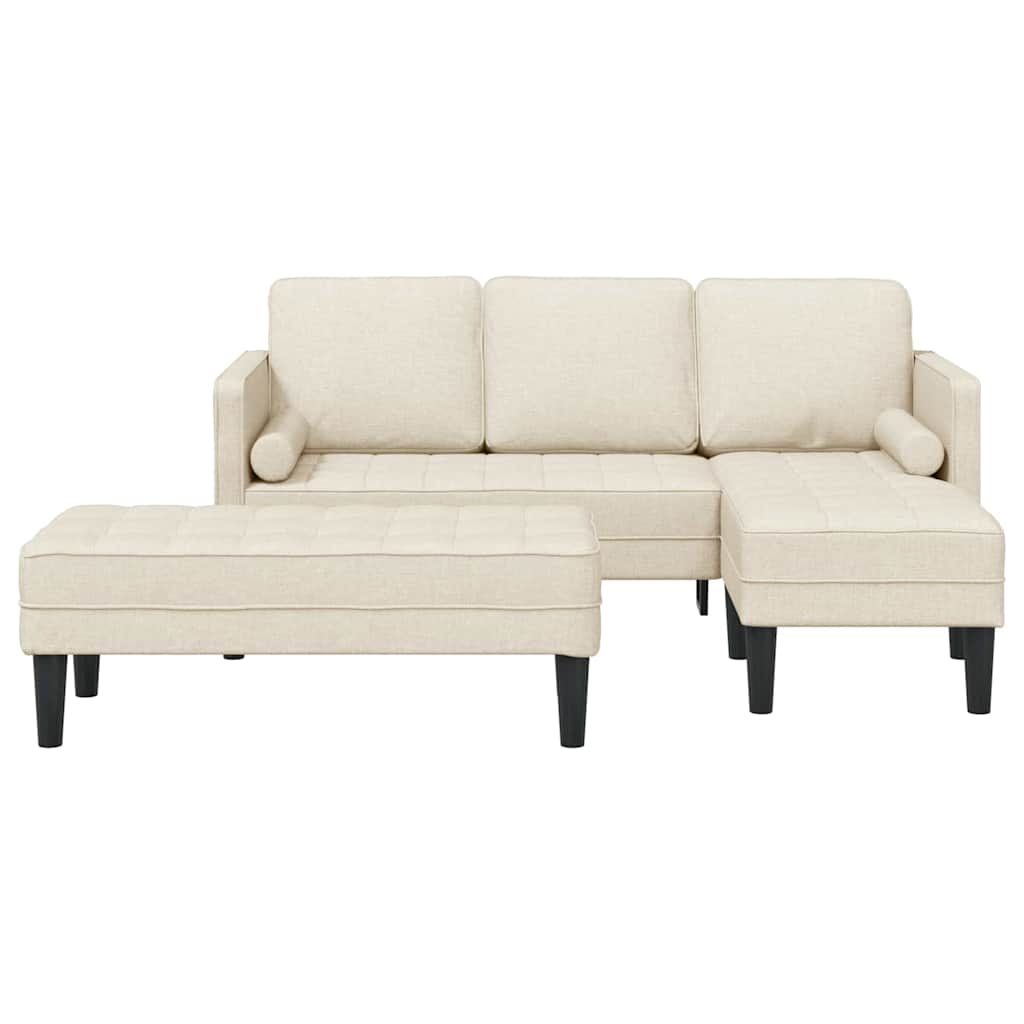 Sofa Set 2 pcs Leinen 173 x 131 x 67 cm Stoff