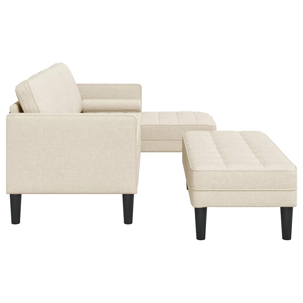 Sofa Set 2 pcs Leinen 173 x 131 x 67 cm Stoff