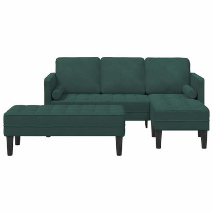 Sofa Set 2 pcs Dunkelgrün 173 x 131 x 67 cm Samt