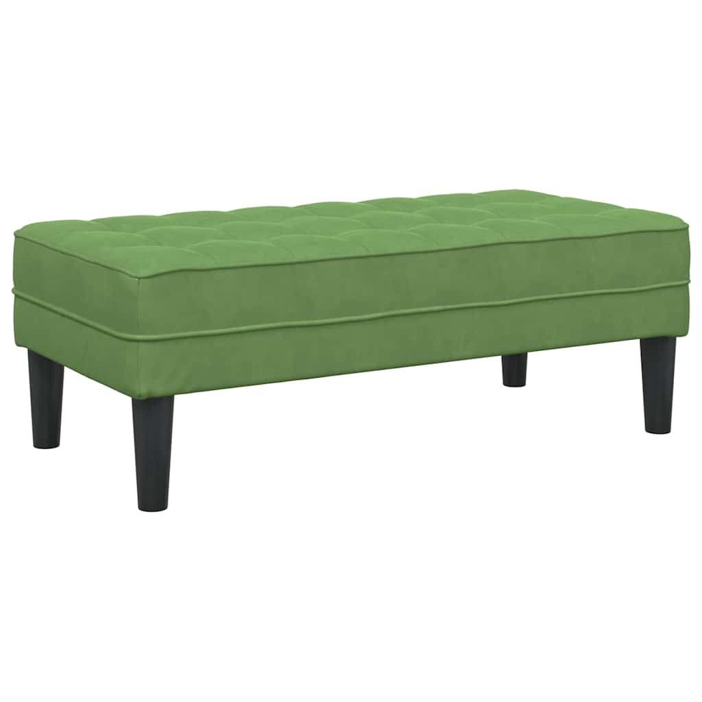 Sofa Set 2 pcs Hellgrün 173 x 131 x 67 cm Samt