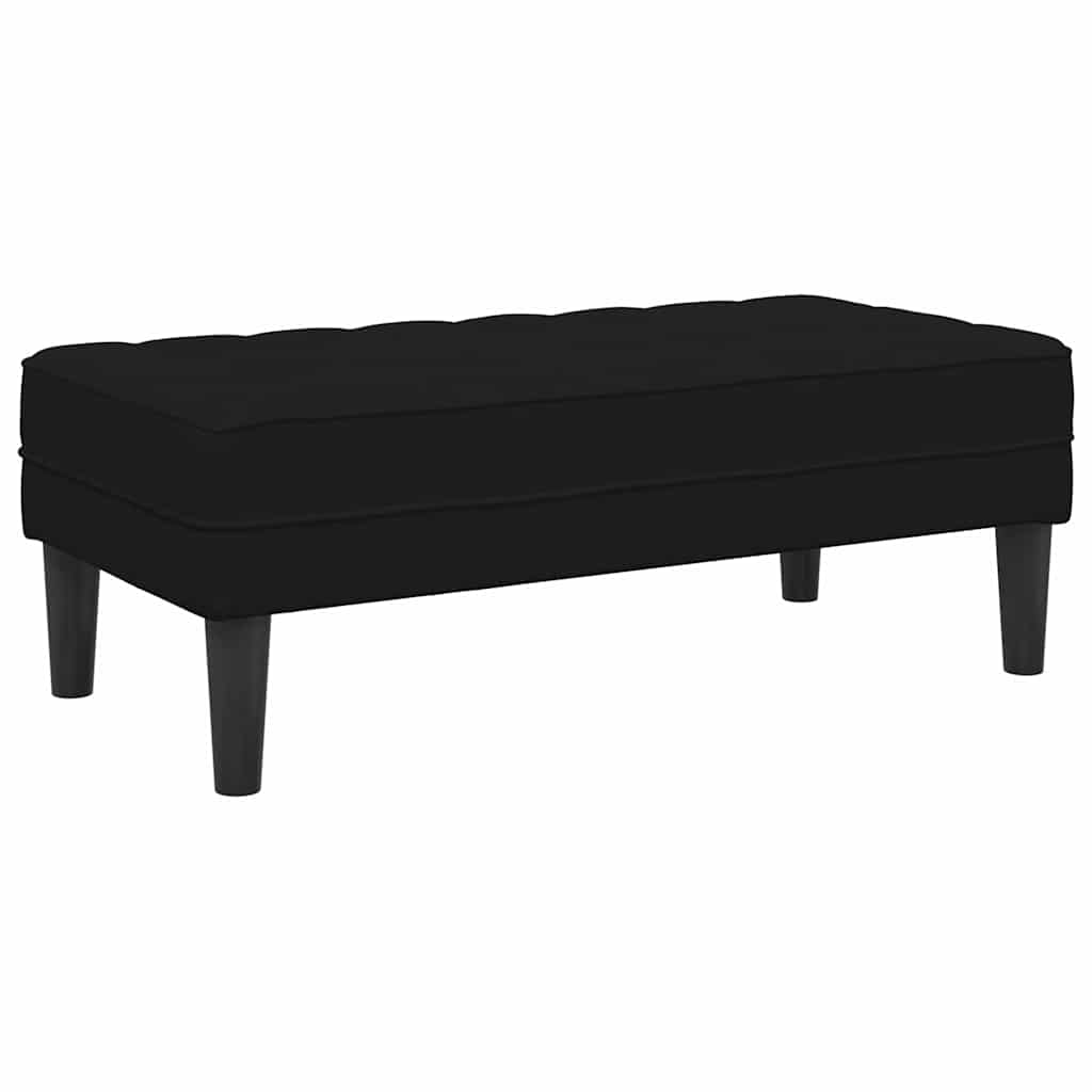 Sofa Set 2 pcs Schwarz 173 x 131 x 67 cm Samt