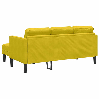 Sofa Set 2 pcs Gelb 173 x 131 x 67 cm Samt