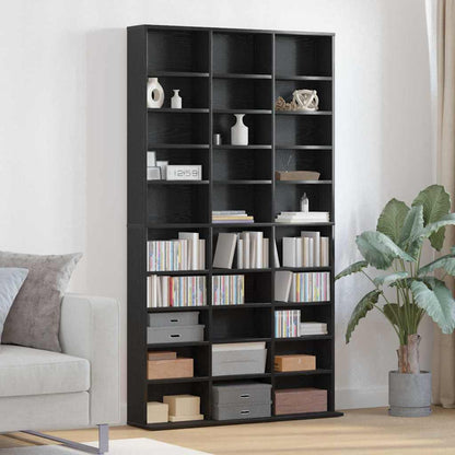 CD-Schrank Schwarze Eiche 101 x 23 x 177,5 cm Holzwerkstoff