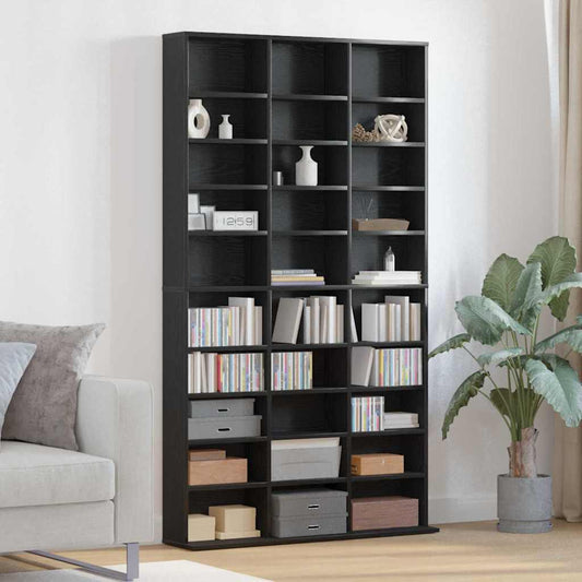 CD-Schrank Schwarze Eiche 101 x 23 x 177,5 cm Holzwerkstoff