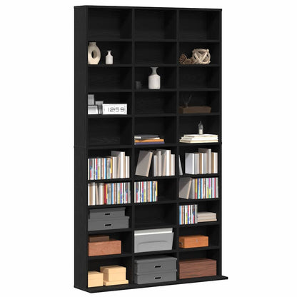 CD-Schrank Schwarze Eiche 101 x 23 x 177,5 cm Holzwerkstoff