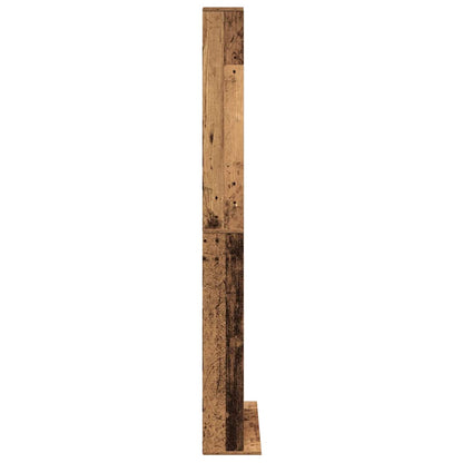 CD-Schrank mit Regal Altholz 101 x 23 x 177,5 cm Holzwerkstoff