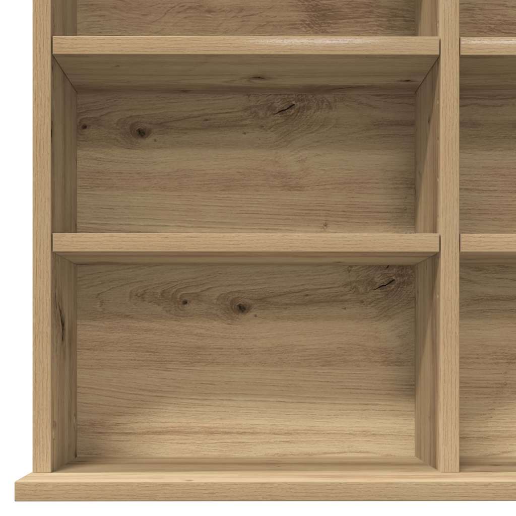 CD-Schrank Eiche handwerklich 101 x 23 x 177,5 cm Holzwerkstoff