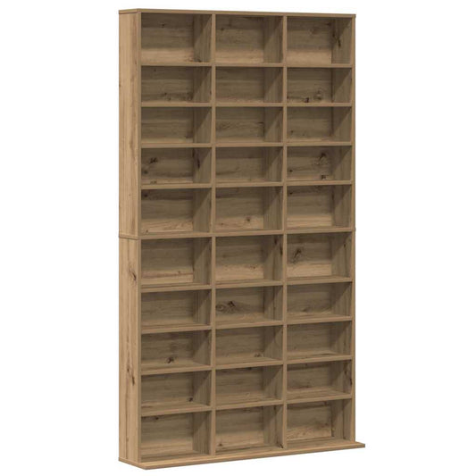 CD-Schrank Eiche handwerklich 101 x 23 x 177,5 cm Holzwerkstoff