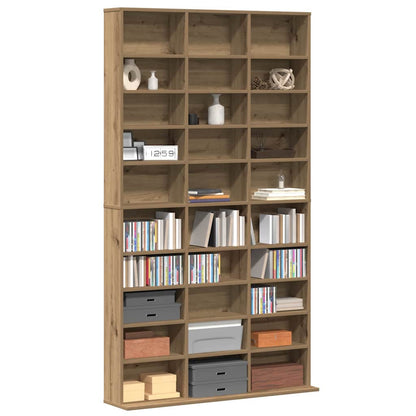 CD-Schrank Eiche handwerklich 101 x 23 x 177,5 cm Holzwerkstoff