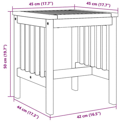 Beistelltisch Braun Massivholz Akazie