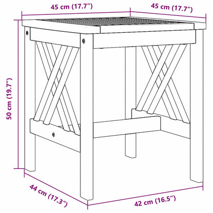 Beistelltisch Braun Massivholz Akazie