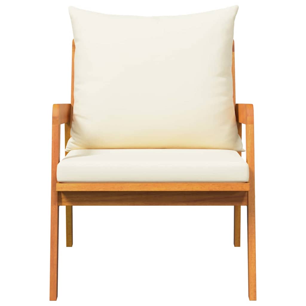 Gartenstuhl mit Kissen 2 pcs Braun Massivholz Akazie