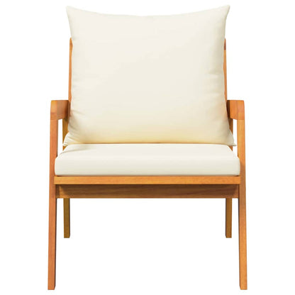 Gartenstuhl mit Kissen 2 pcs Braun Massivholz Akazie