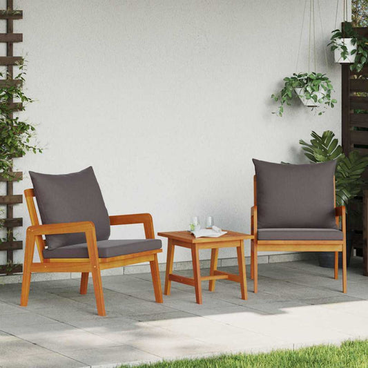 Bistrogarnitur Braun 45 x 45 x 38cm Massivholz Akazie