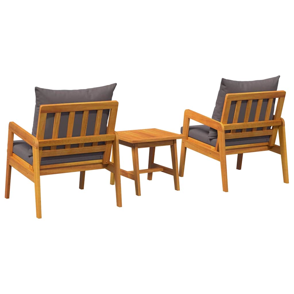 Bistrogarnitur Braun 45 x 45 x 38cm Massivholz Akazie